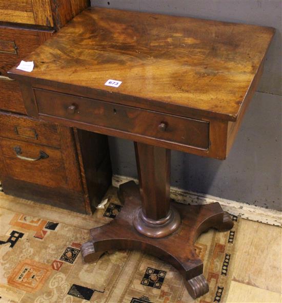 Victorian mahogany sewing table